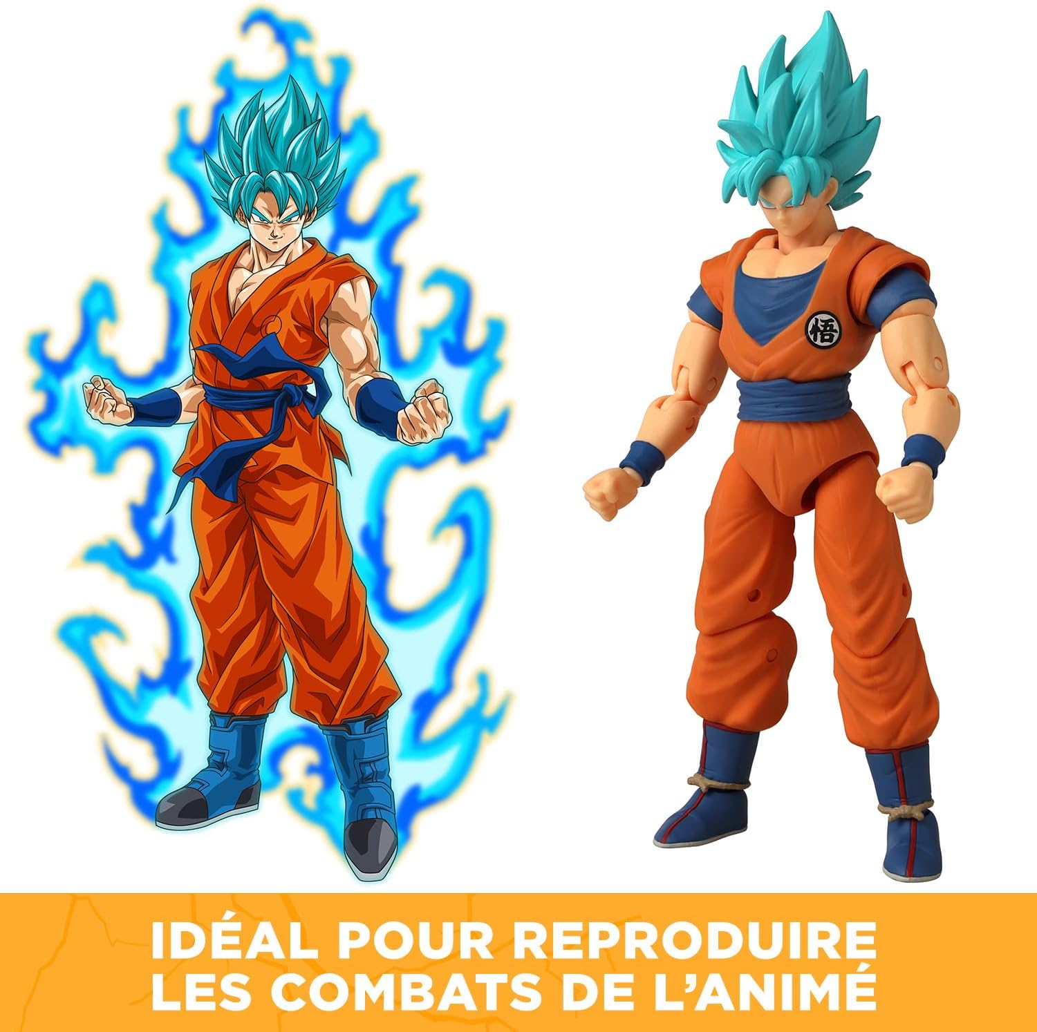 Thumbnail 6 de BANDAI Dragon Ball Super – Figurine articulée Dragon Stars 17 cm Blue Goku (Super Saiyan Blue)