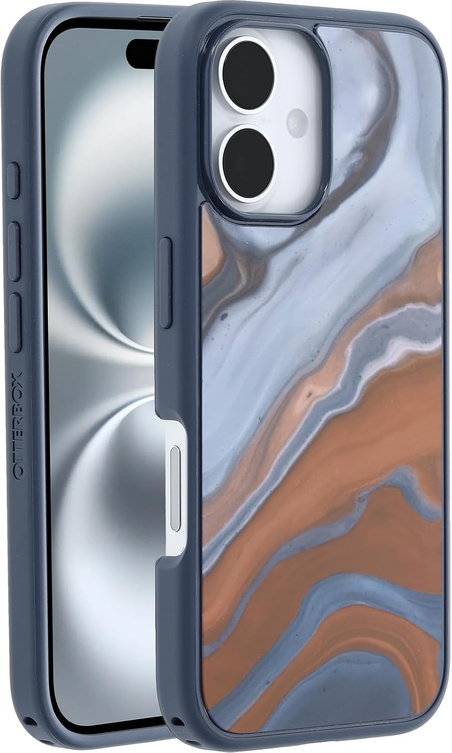 Detalle de Coque OtterBox Symmetry Series MagSafe pour iPhone 16, antichoc ⚙