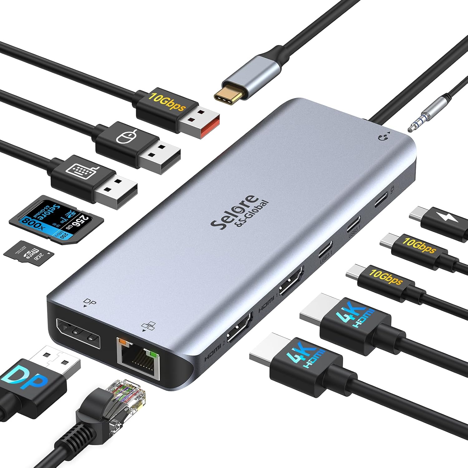 Thumbnail 6 de USB C Dockingstation 8in1 mit 4K Display