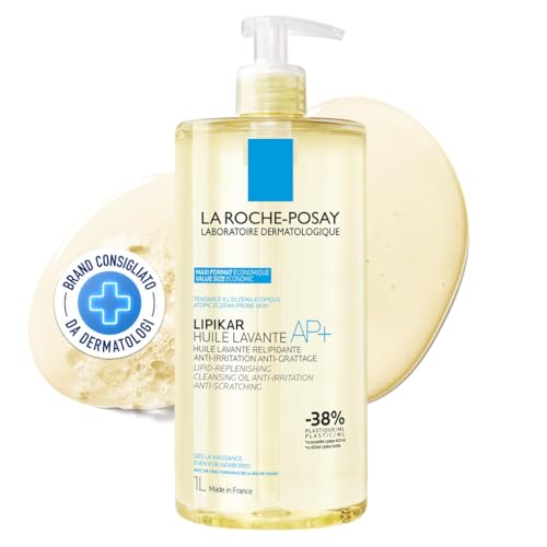 Detalle de La Roche-Posay Lipikar Olio Detergente AP+, 1 L – Detergente olio antiinfiammazione per la pelle sensibile