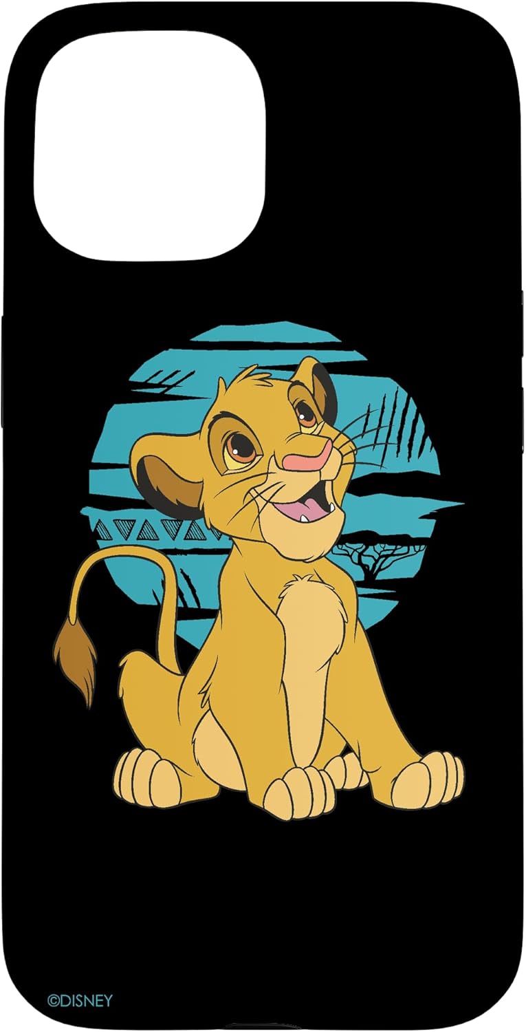 Thumbnail 5 de Coque Disney Le Roi Lion Young Simba Happy Bleu Rétro pour iPhone 14 Plus