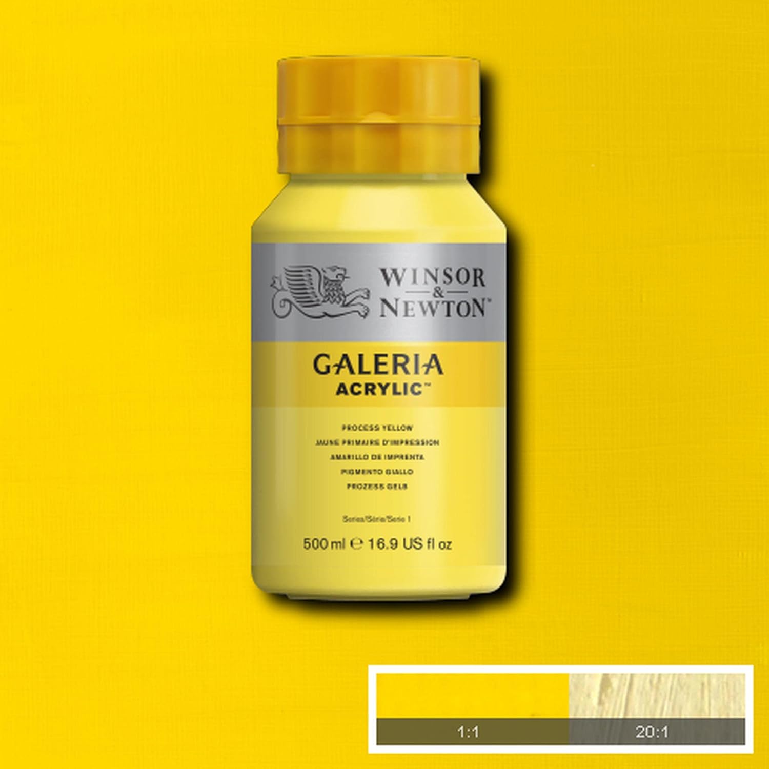 Thumbnail 1 de Winsor & Newton Galeria Acrylfarbe Gelb 500ml