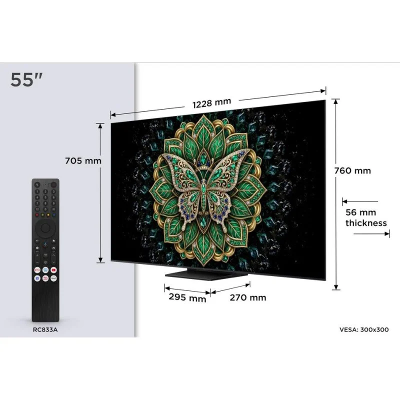Thumbnail 2 de TV TCL QD Mini LED C6K Pro 55C6K Pro 55" – 4K, 144 Hz, Google TV y Dolby Vision