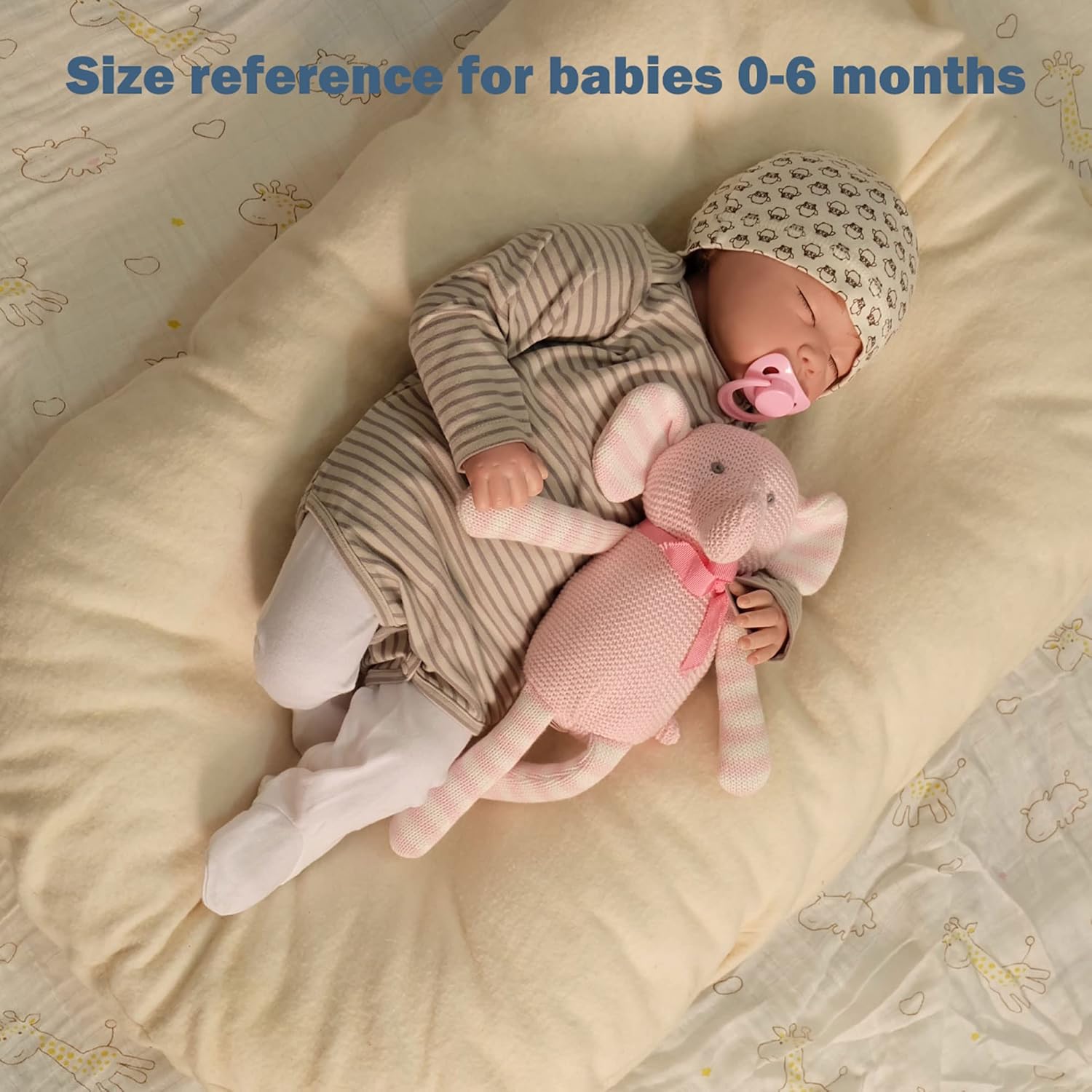 Thumbnail 3 de FLUFFYFUN 100% Organic Cotton Pink Elephant Teddy – 7.1