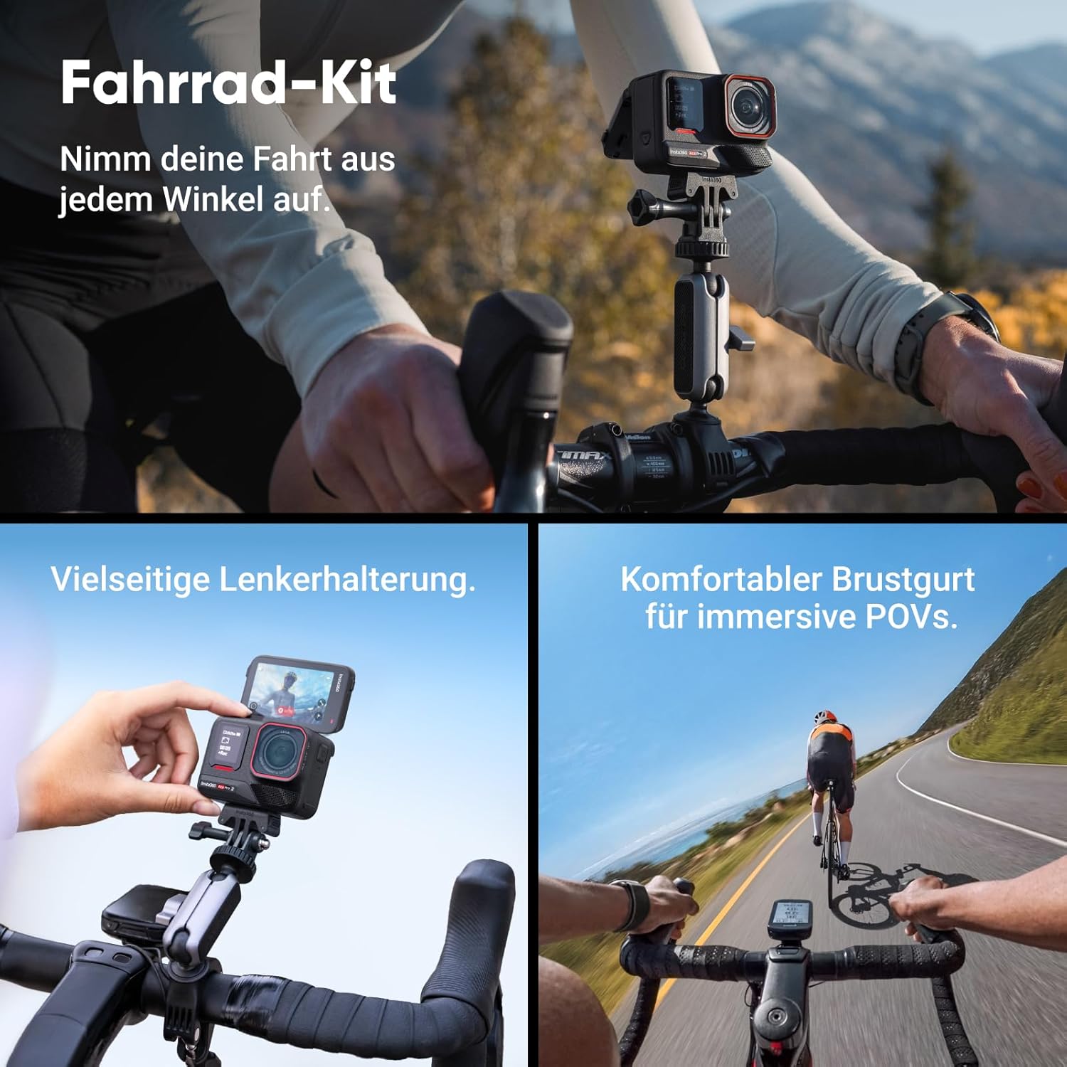 Thumbnail 2 de Insta360 Ace Pro 2 8K Actionkamera Bike-Bundle