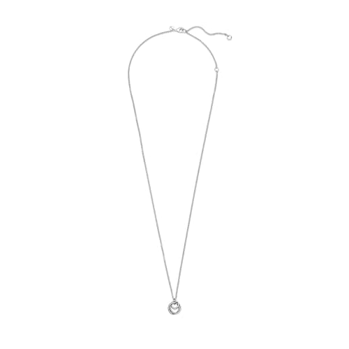 Detalle de PANDORA 391455C01-60 Circles Anhänger Halskette mit Anhänger – schlichte Eleganz für den Alltag