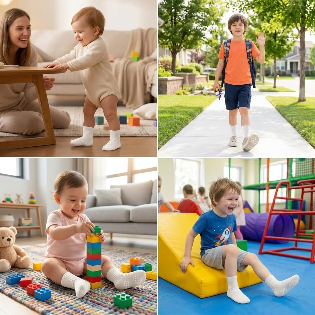 Thumbnail 6 de EUFANCE Toddler Grip Socks, 9 Pairs