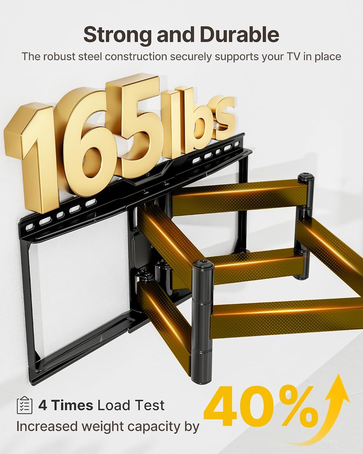 Thumbnail 2 de monTEK Heavy Duty TV Wall Mount for 37-90 Inch TVs up to 165 lbs