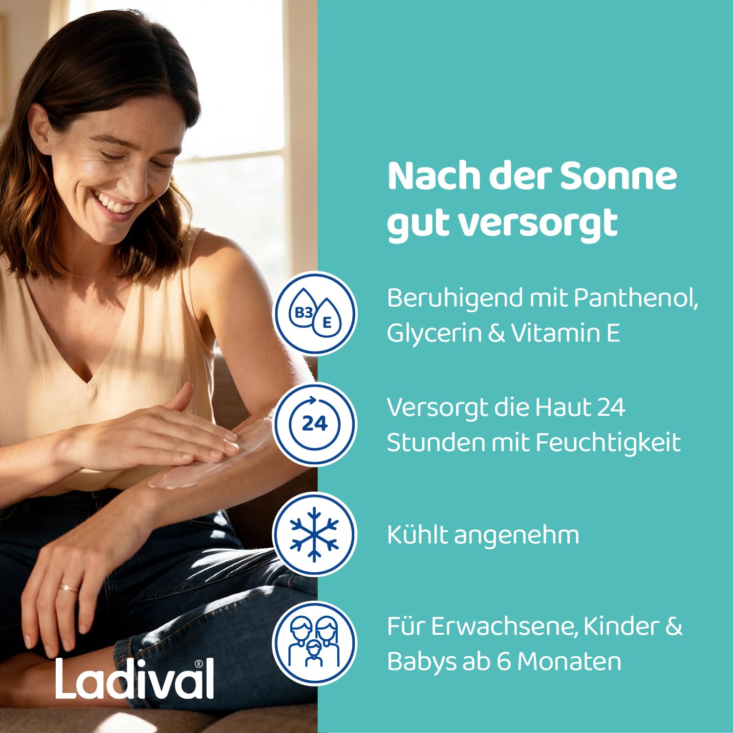 Thumbnail 6 de Ladival Empfindliche & Normale Haut Après Pflege-Lotion – After Sun Repair 200 ml