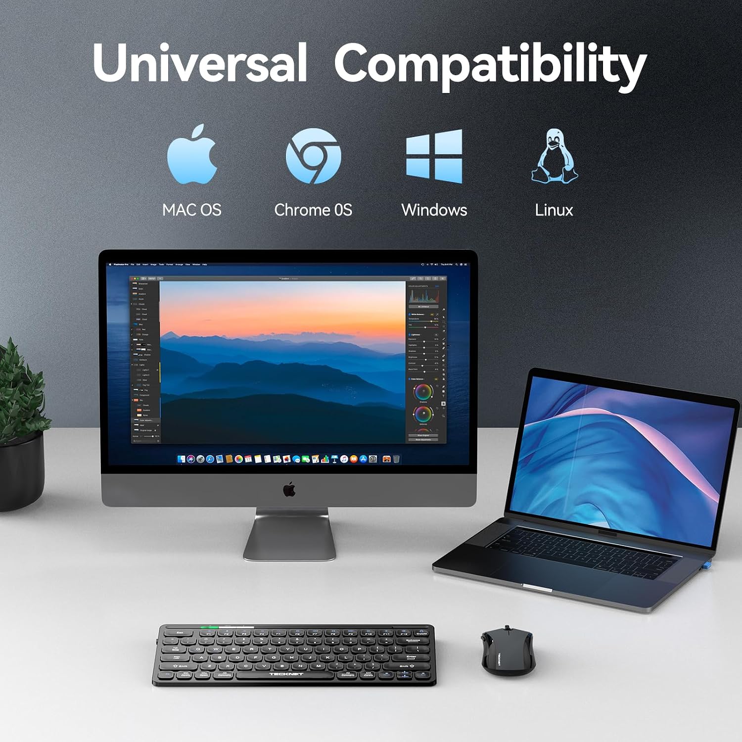 Thumbnail 5 de TECKNET Mini Wireless Keyboard 10-month battery