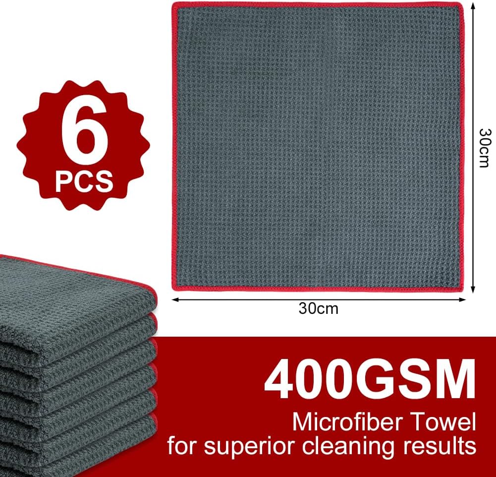 Thumbnail 1 de Adiwo Microfibre Cleaning Cloths 30x30cm, 400GSM 🧽
