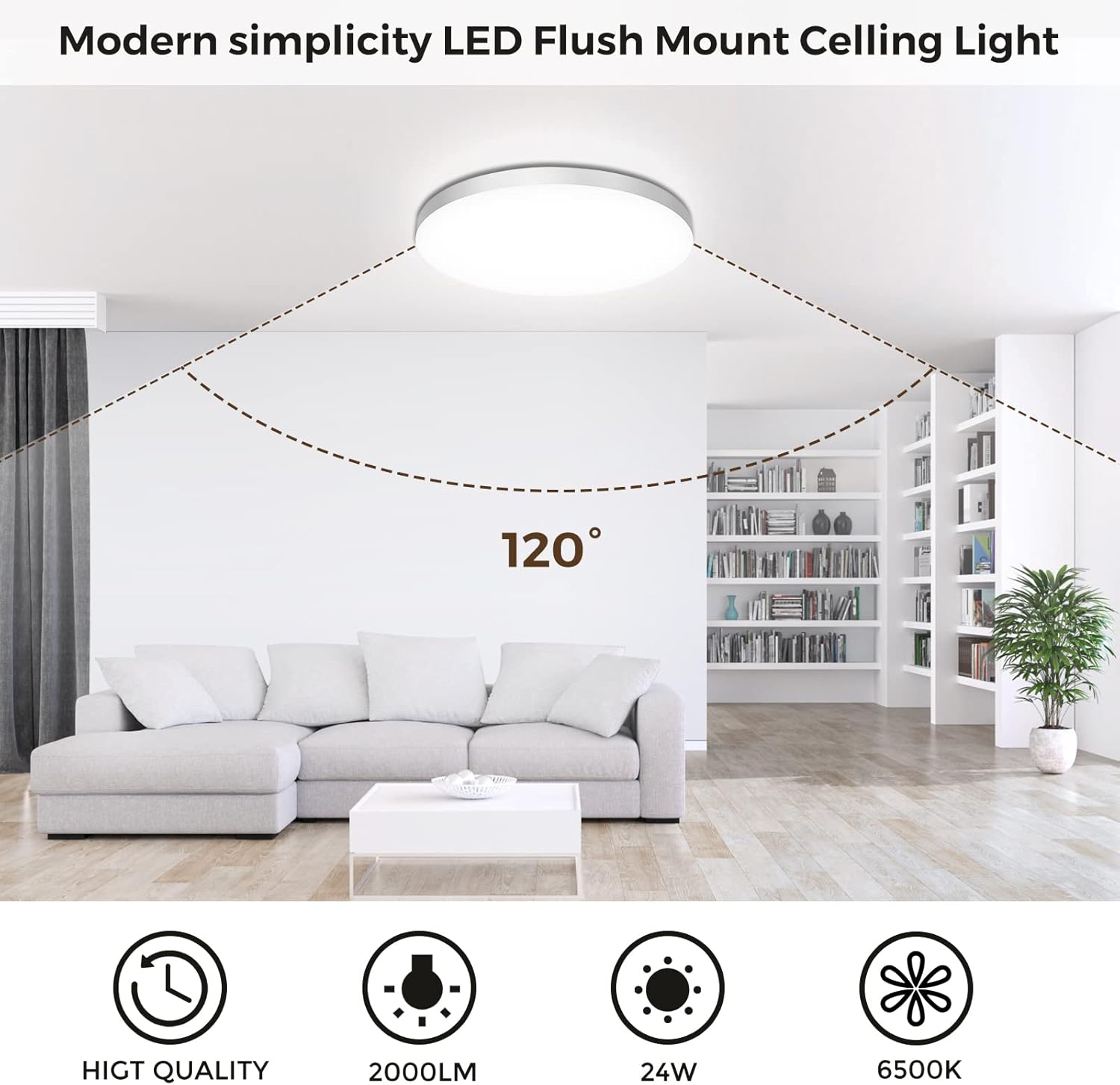 Thumbnail 1 de OUILA Plafón LED Techo 24W 2000LM