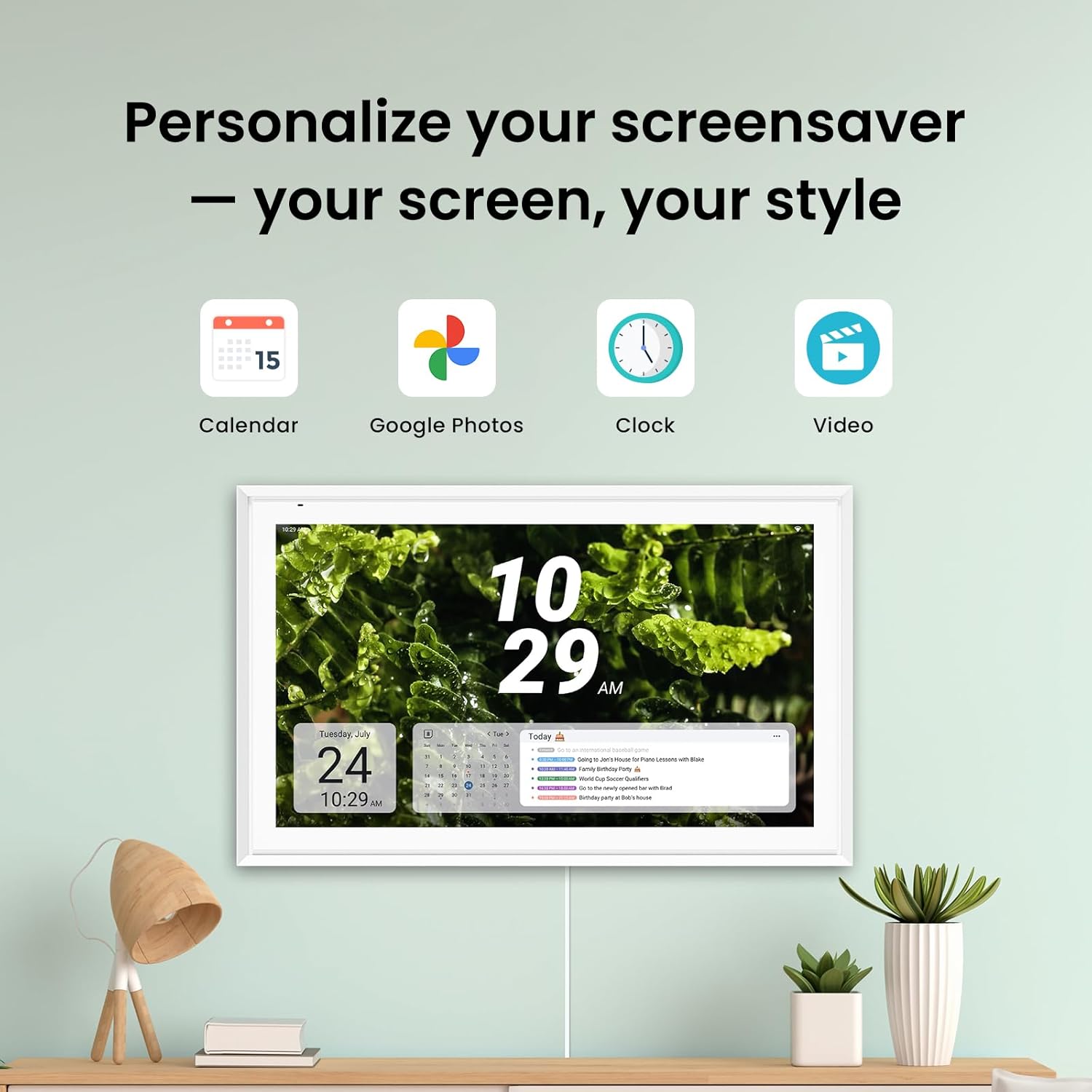 Thumbnail 6 de Apolosign 21.5-inch Digital Calendar: Dual Mode Smart Wall Planner
