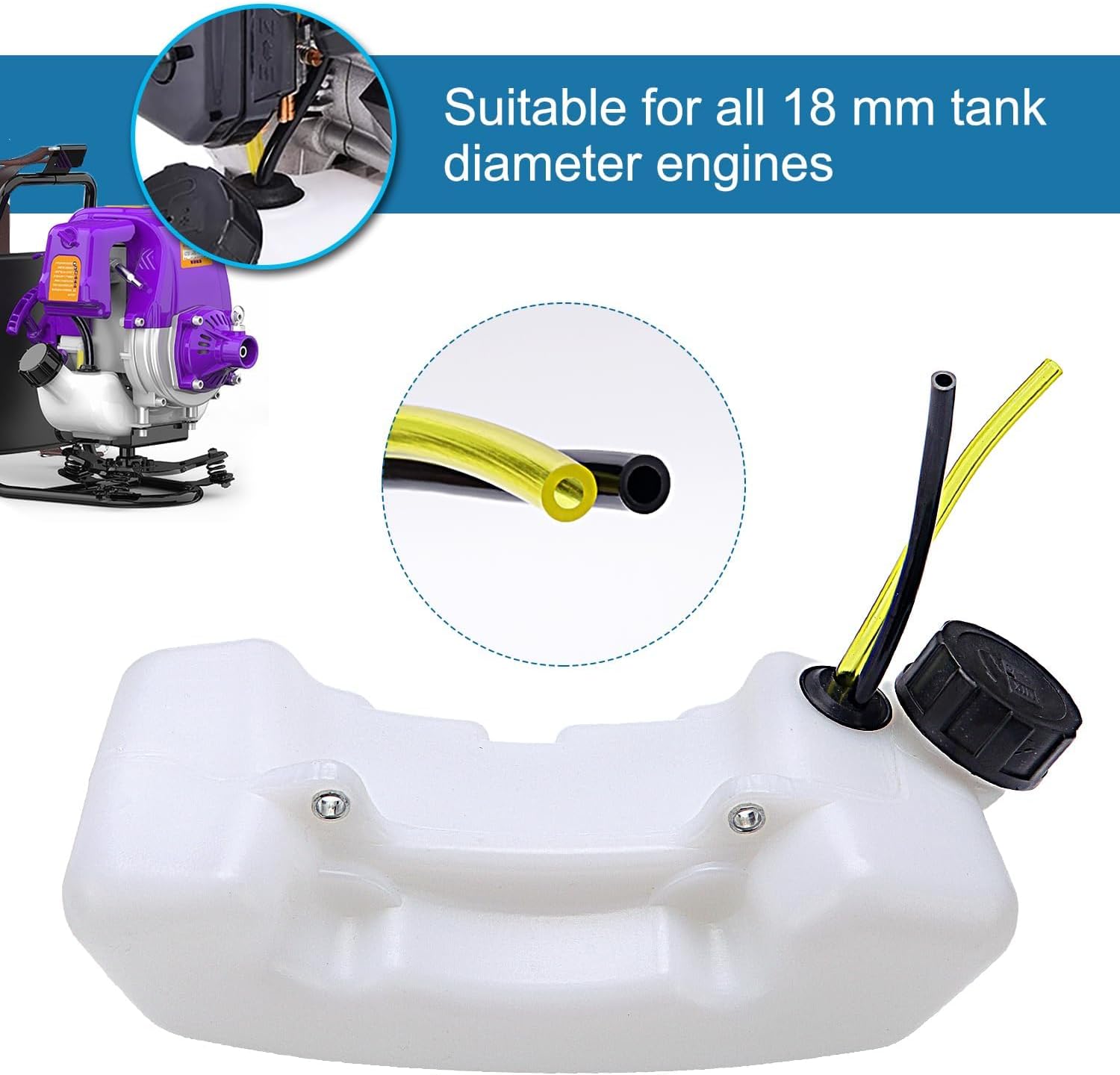 Thumbnail 2 de Benzinfilter Kit, 3-Satz Universal Mäher Fitting Kit – Semazz