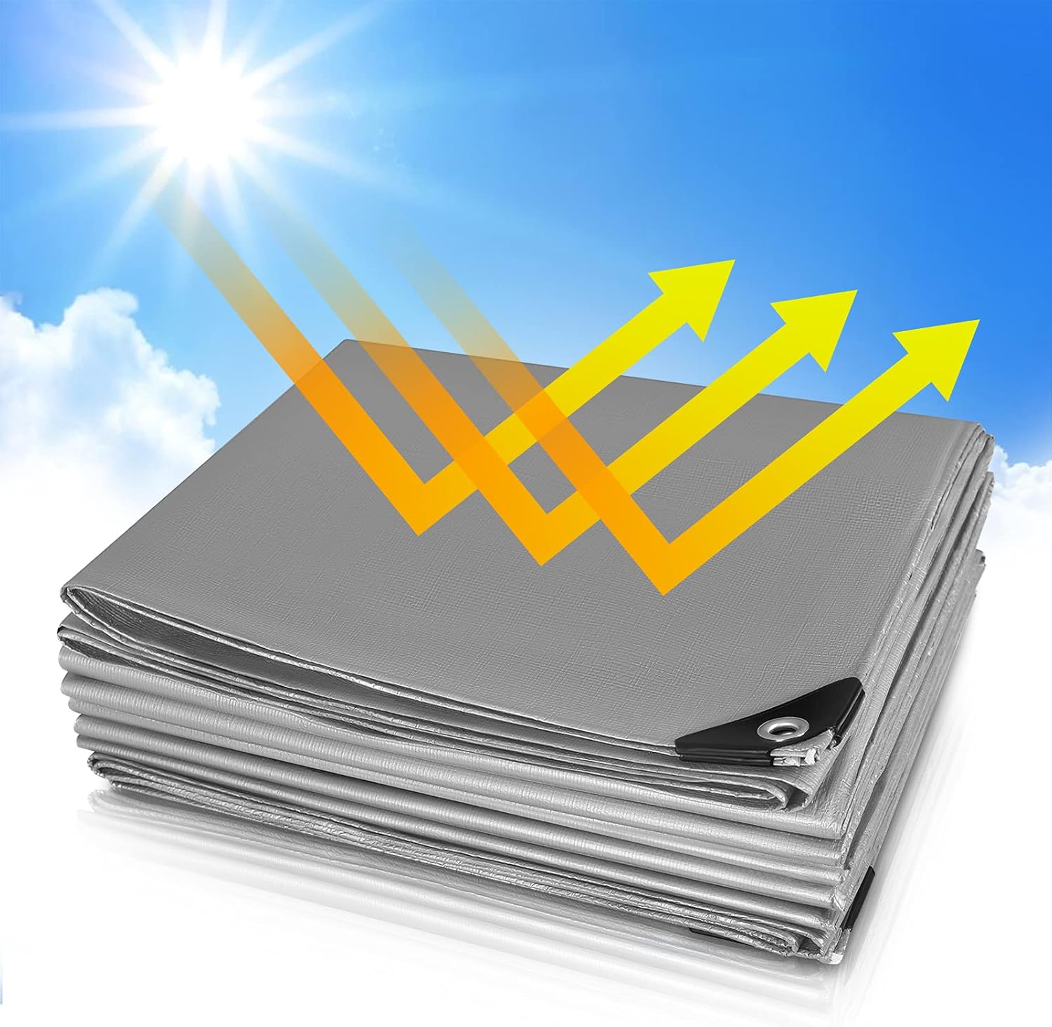 Thumbnail 5 de WOLTU Lona Impermeable 4x5m 🌧️ Protección Duradera y Resistente