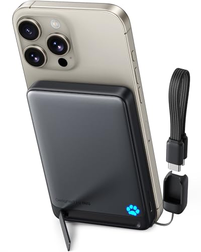 Detalle de INIU Power Bank MagSafe Qi2 15W 10000mAh Ultrafino para iPhone (Magnetic 15 W)