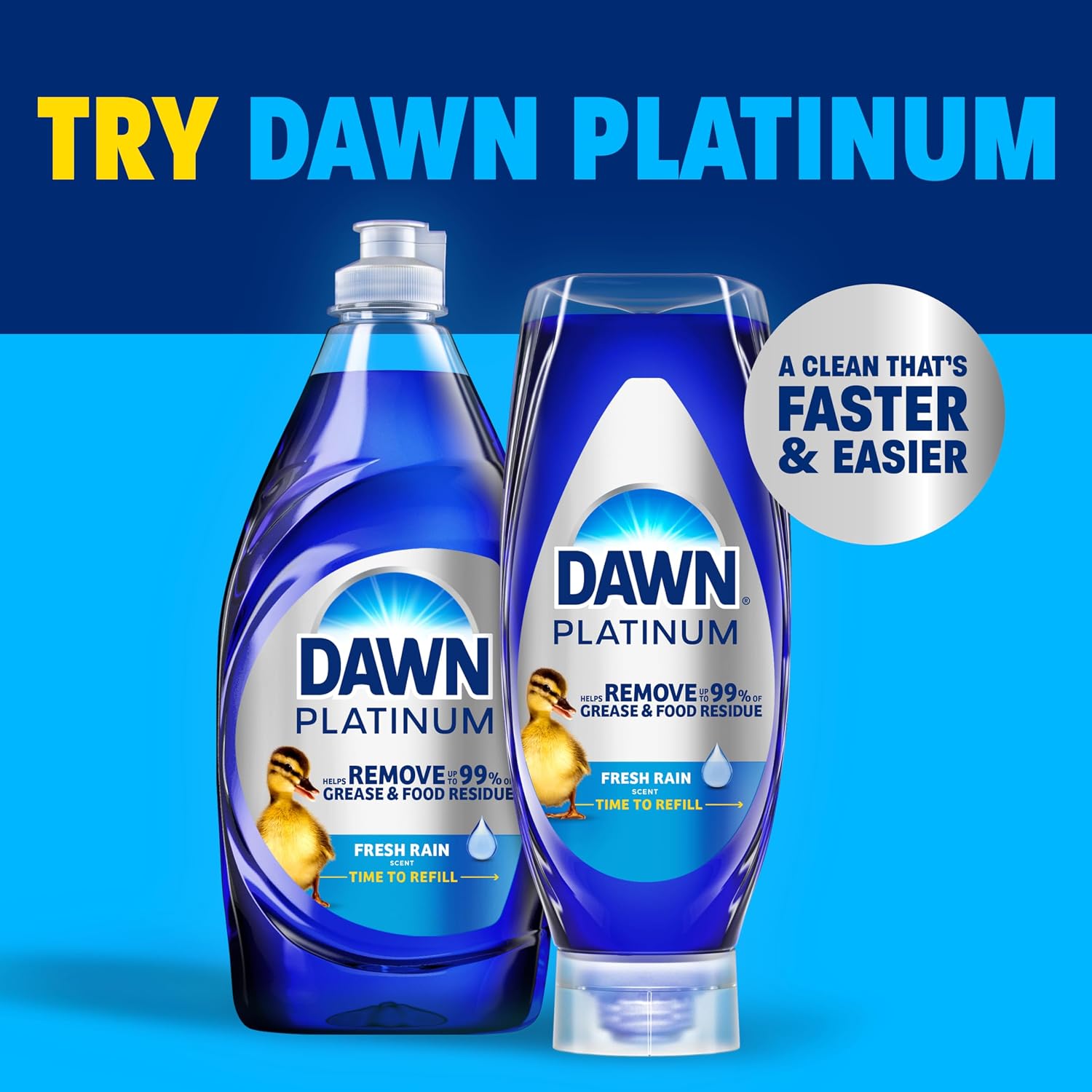 Thumbnail 4 de Dawn Ultra Dish Soap Refill Jug (51.5 oz) – Original Blue, Powerful Grease Fighter