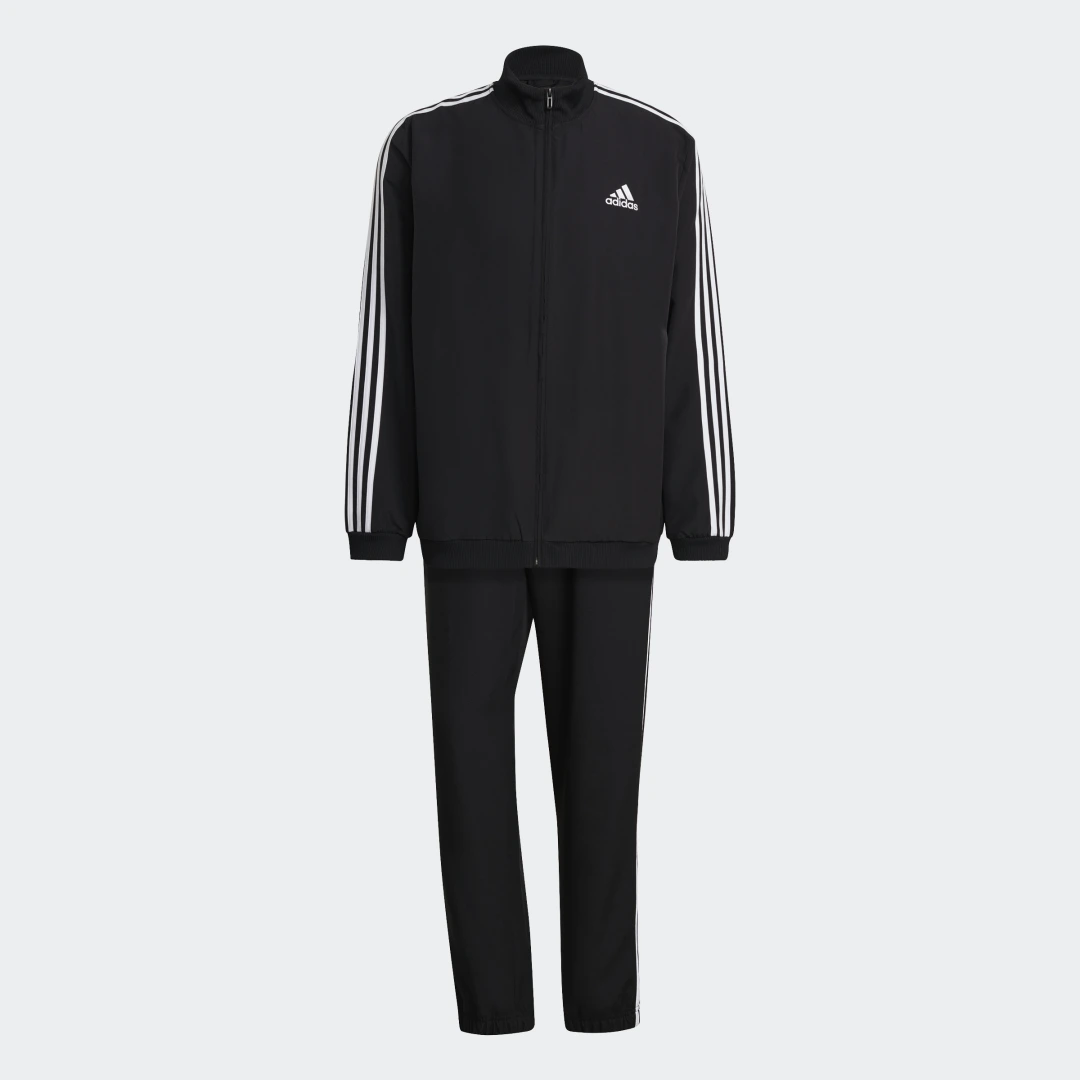 Detalle de Chándal AEROREADY Essentials Regular-Fit 3 bandas de Adidas — Negro