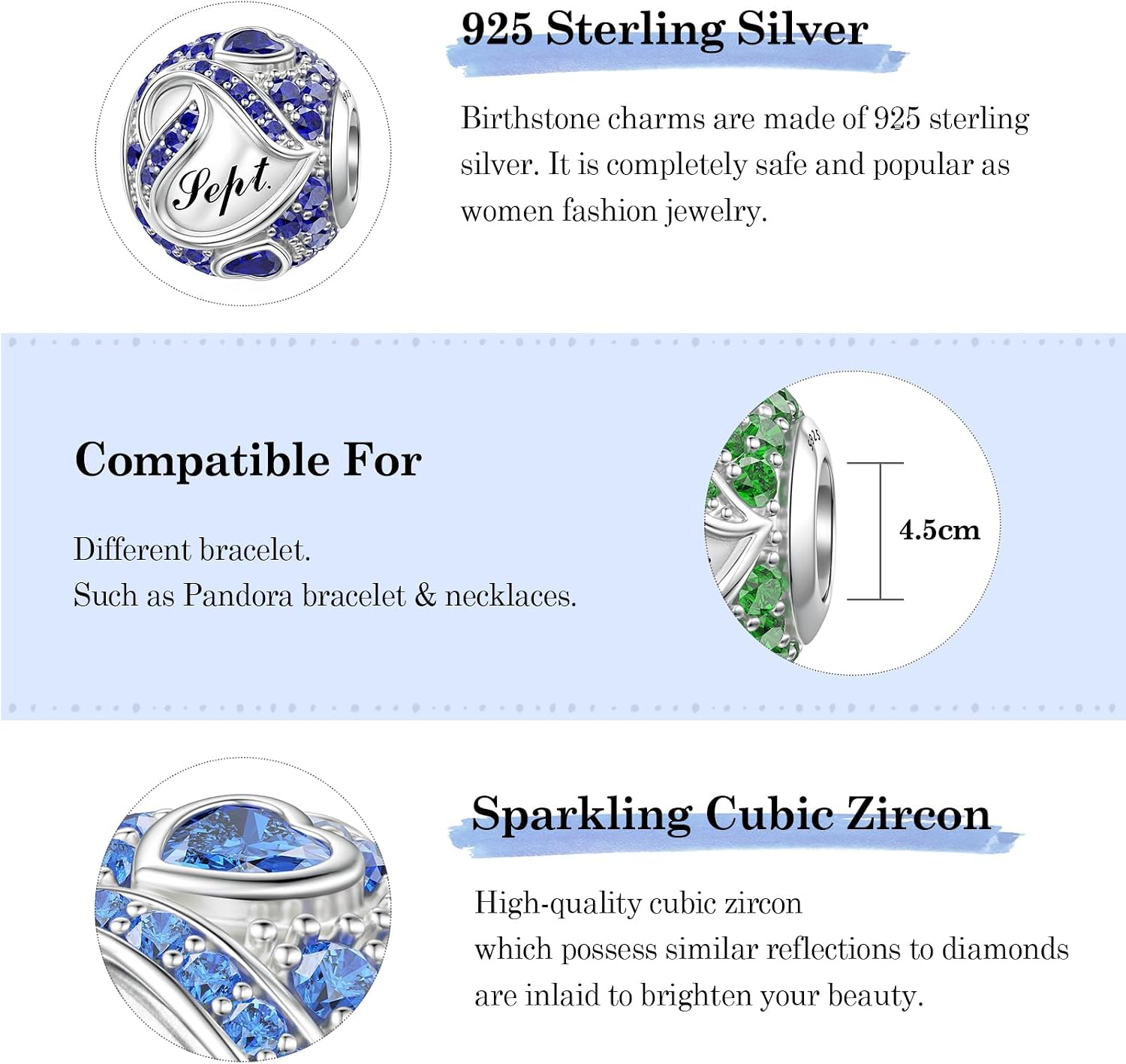 Thumbnail 5 de LANBEIDE Pandora Birthstone Charms