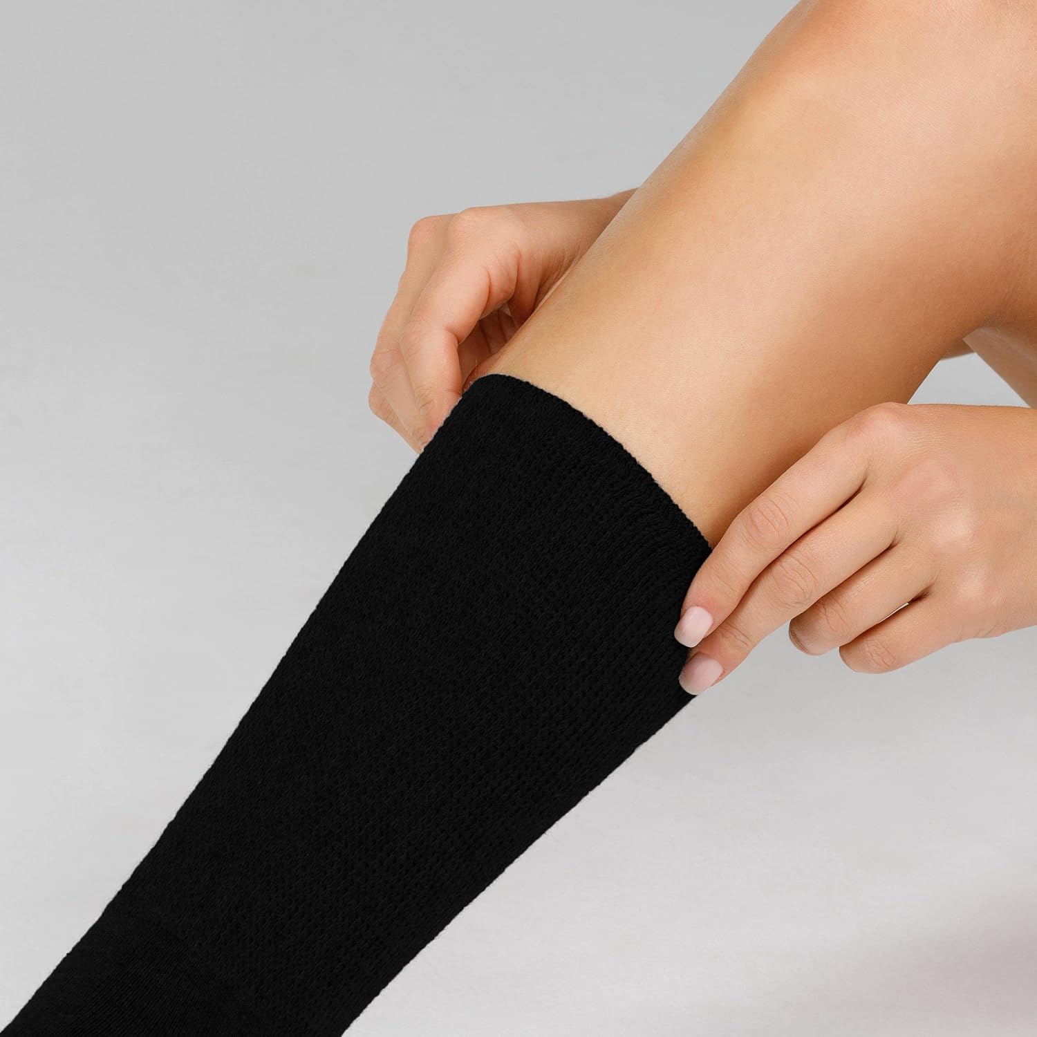 Detalle de Dafi Soft Diabetic Extra Wide Socks (6 Pairs) – Cotton, Seamless Toe, Made in Turkey