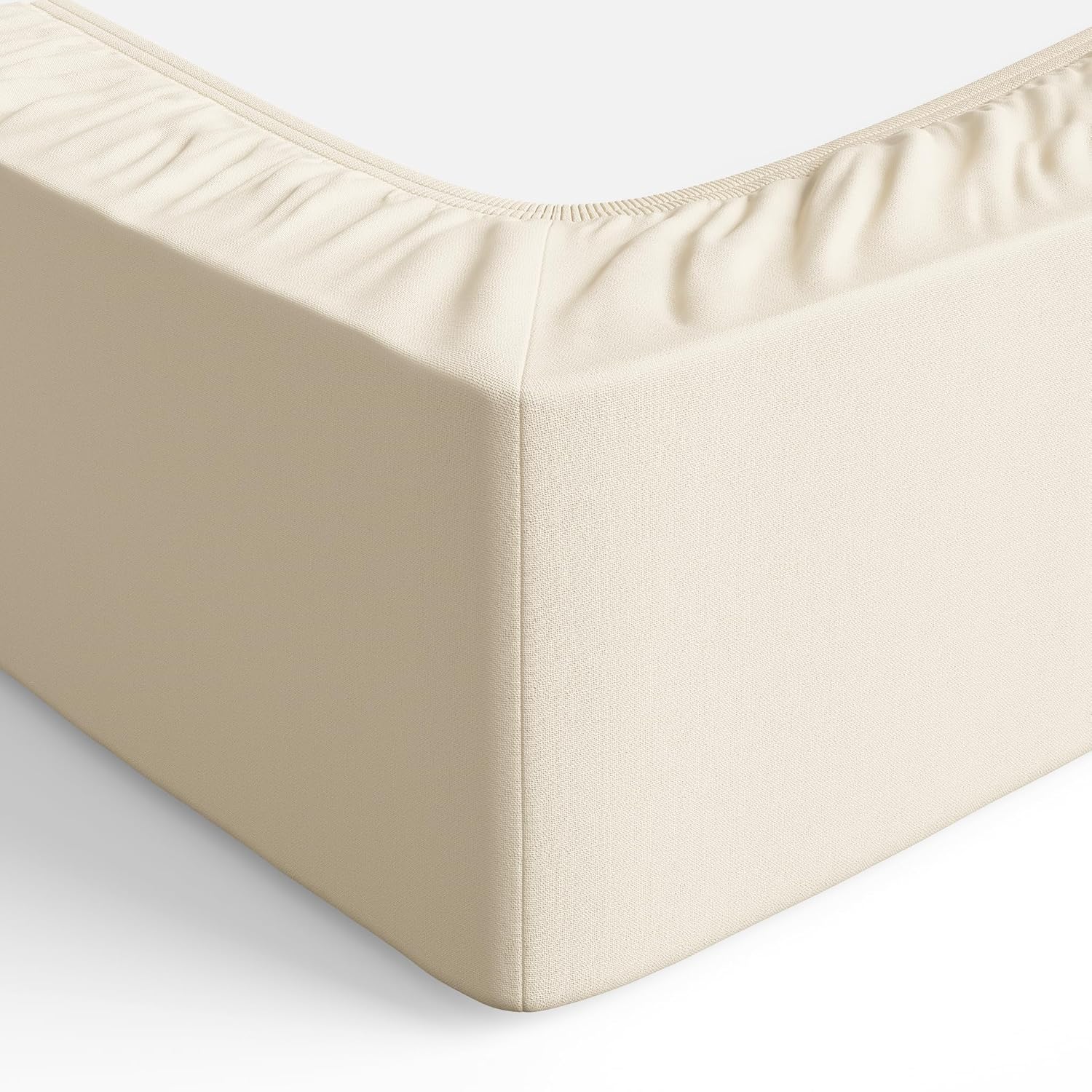 Thumbnail 4 de Amazon Basics Sábana Bajera Ajustable, Microfibra Beige, 200x200 cm