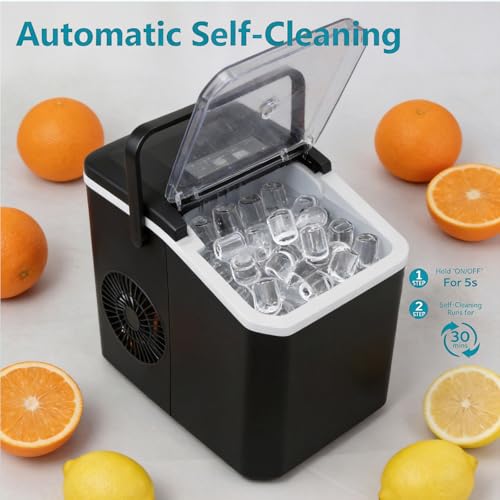 Thumbnail 6 de Grennswick Portable Countertop Ice Maker, 2 Bullet Ice Sizes, 14kg/24h