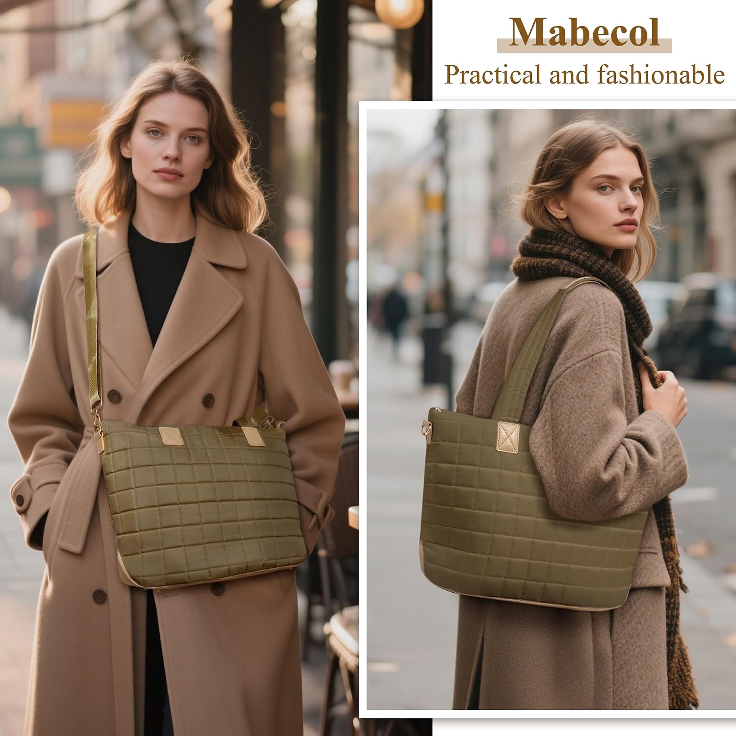 Detalle 2 de Mabecol Sac cabas matelassé 26L