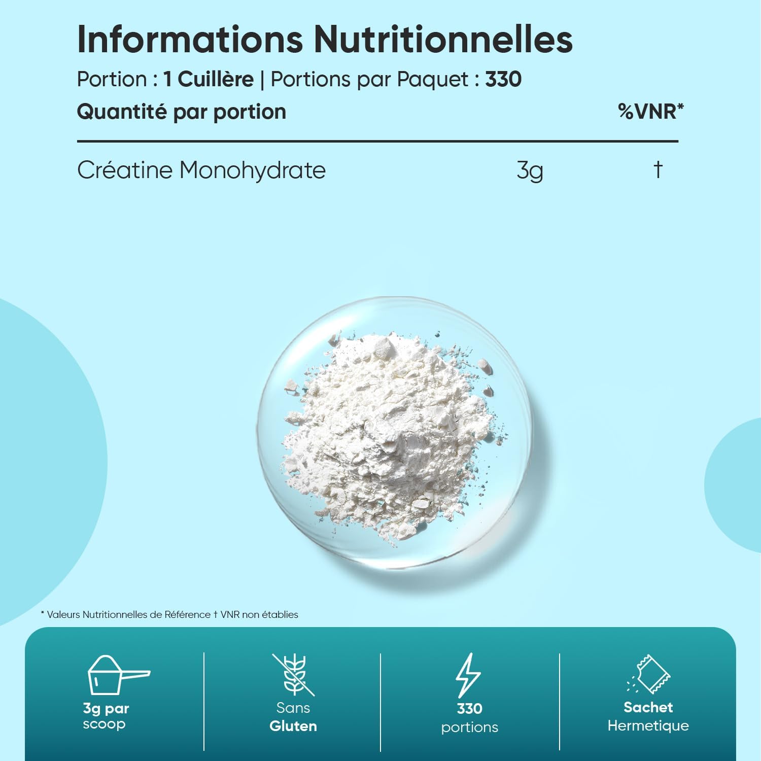 Thumbnail 5 de WeightWorld Creatine Monohydrate 1 kg đź§Ş