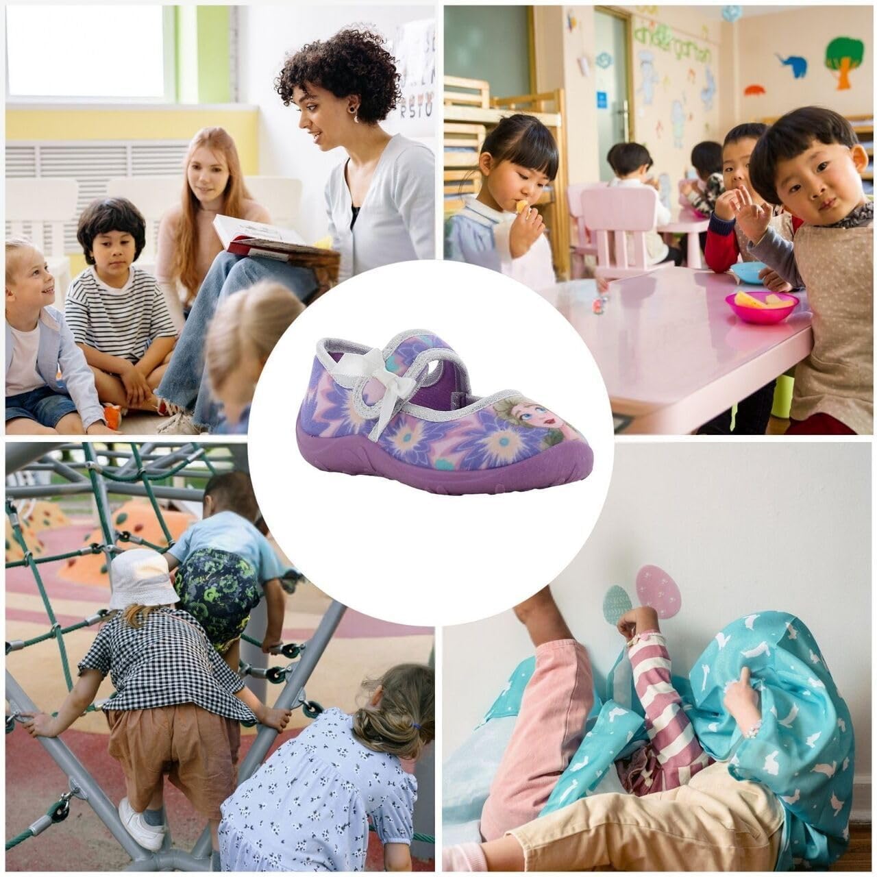 Detalle de Leomil Parent_FR_Houseshoes_Girl_noLED_All Frozen-ballerina’s voor meisjes