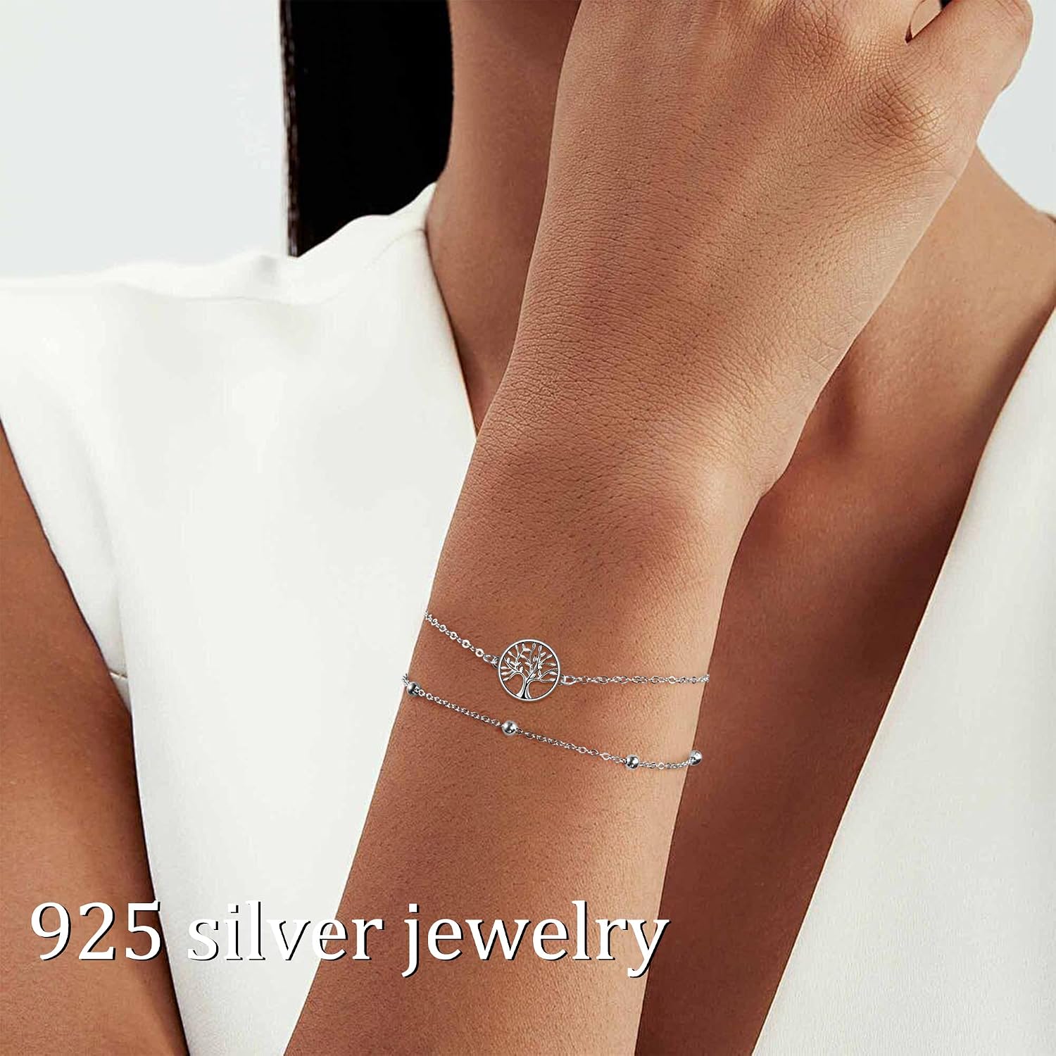 Detalle 2 de J.MUEN Bracelet Argent Sterling 925 Arbre Vie