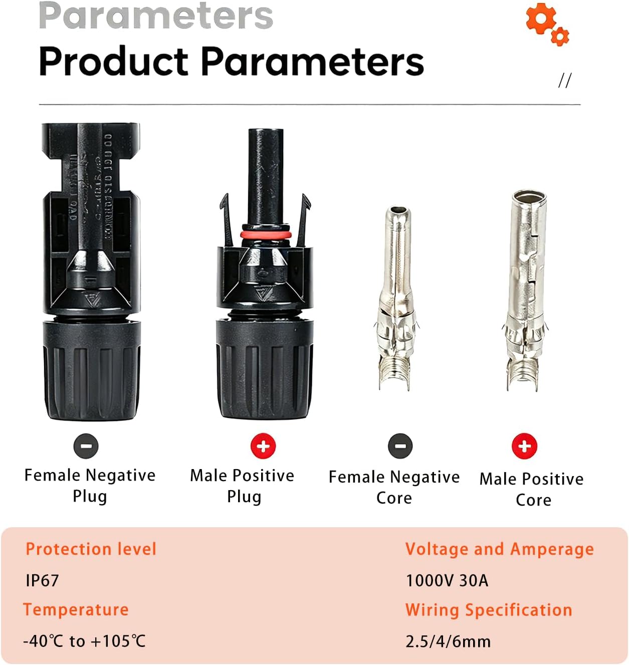 Detalle de Dakewang Solar Connector Kit 24 Pairs