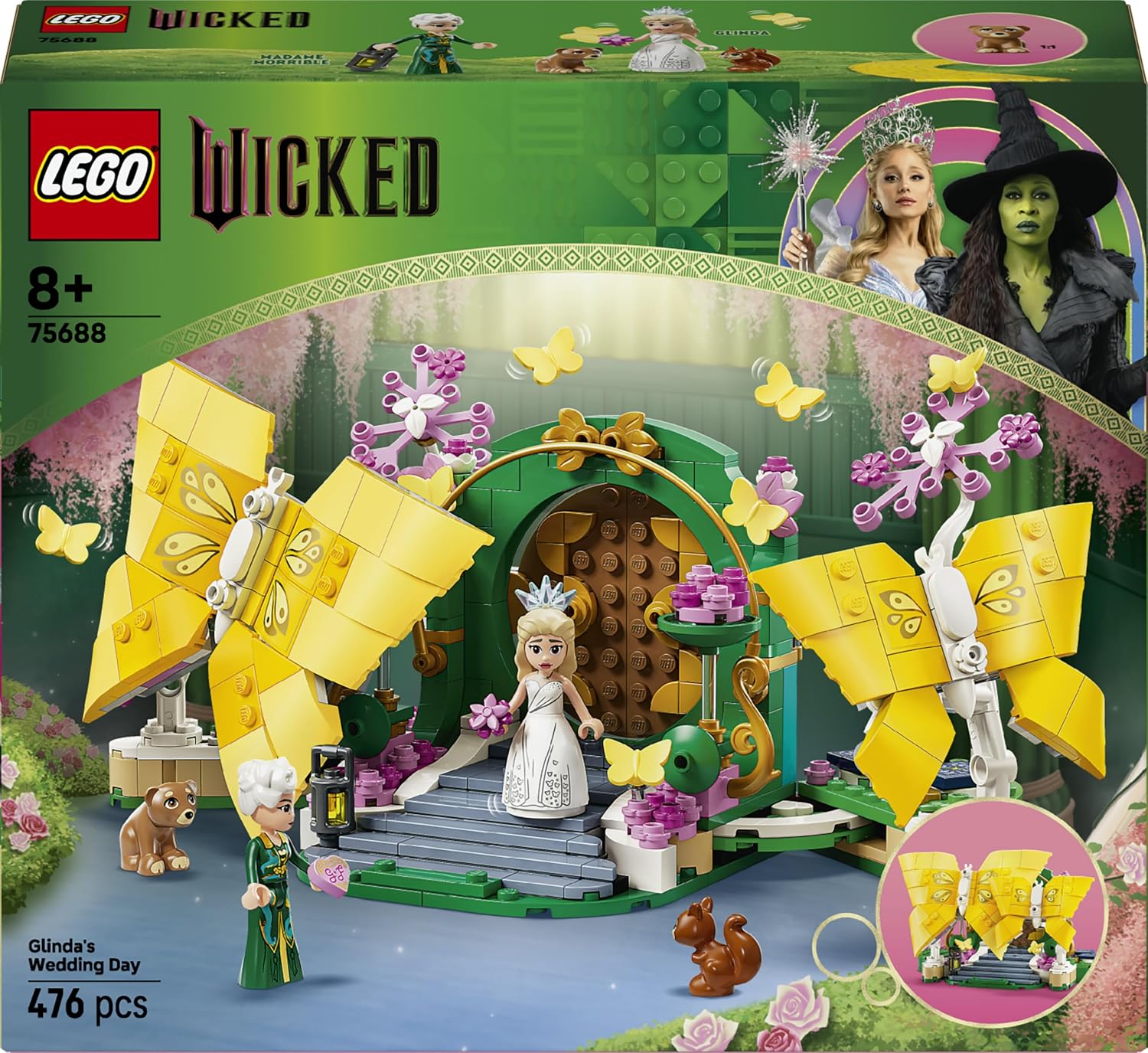 Detalle de LEGO Wicked Glinda’s Wedding Day 75688 Building Set, 476 Pieces
