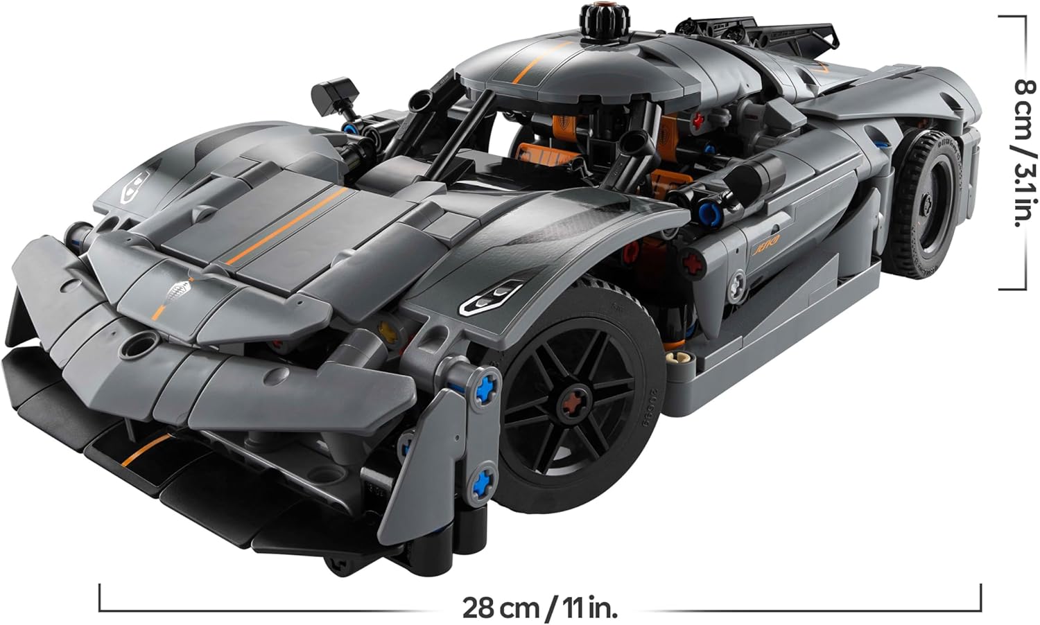 Thumbnail 6 de LEGO Technic 42173 Hypercar Koenigsegg Jesko Absolut grau