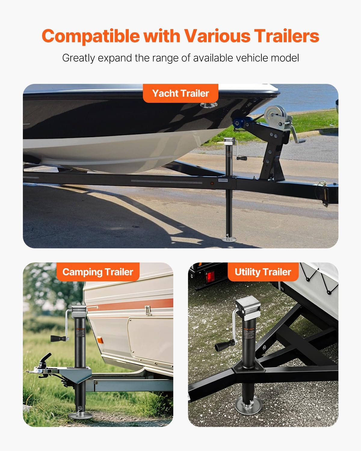 Thumbnail 5 de VEVOR 5000 lbs A-Frame Trailer Jack 15" 🛻