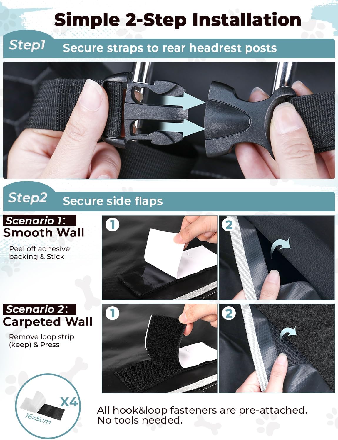 Thumbnail 4 de Oasser Car Boot Liner 4-layer waterproof boot protector