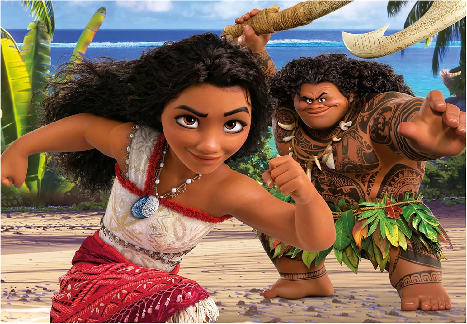 Thumbnail 2 de Educa — Lot de 2 puzzles carton Moana 2 (Vaiana 2) de 100 pièces, grandes pièces