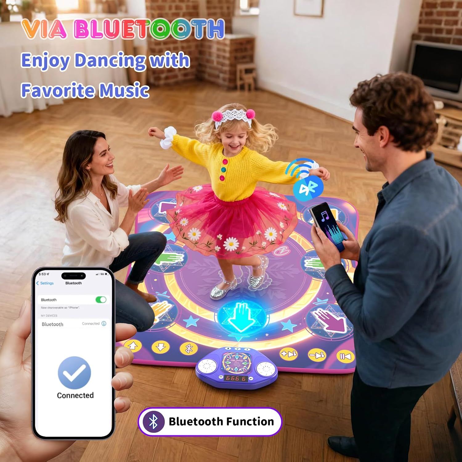Detalle 2 de Dance Mat Toys 8-Button Light-Up Dance Pad