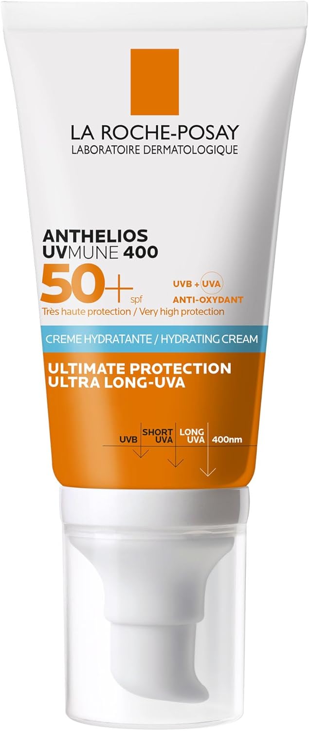 Detalle de La Roche-Posay Anthelios UVMune 400 Hydrating Cream SPF50+ for Dry Sensitive Skin