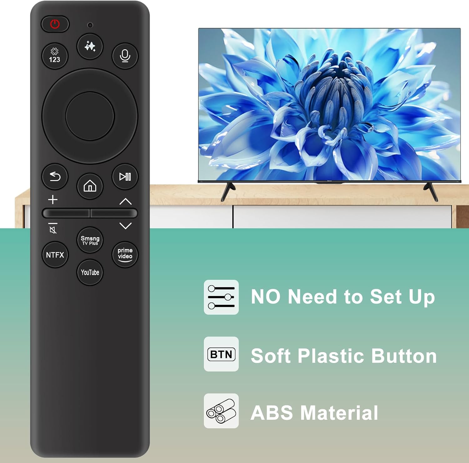 Detalle de BN59-01480L Replacement Voice Remote Control for Samsung Q8F/QN74F/S91F/S93F/S94F AI TVs