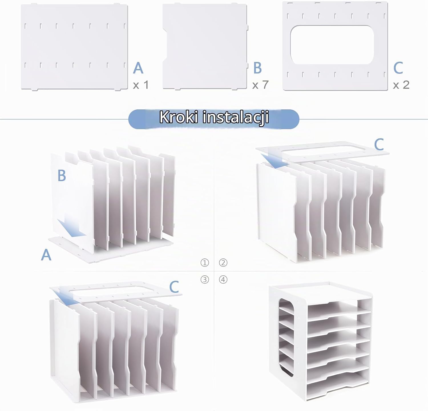 Thumbnail 6 de SONGWAY – 7-poziomowy organizer na papier do scrapbookingu 30,5 × 30,5 cm