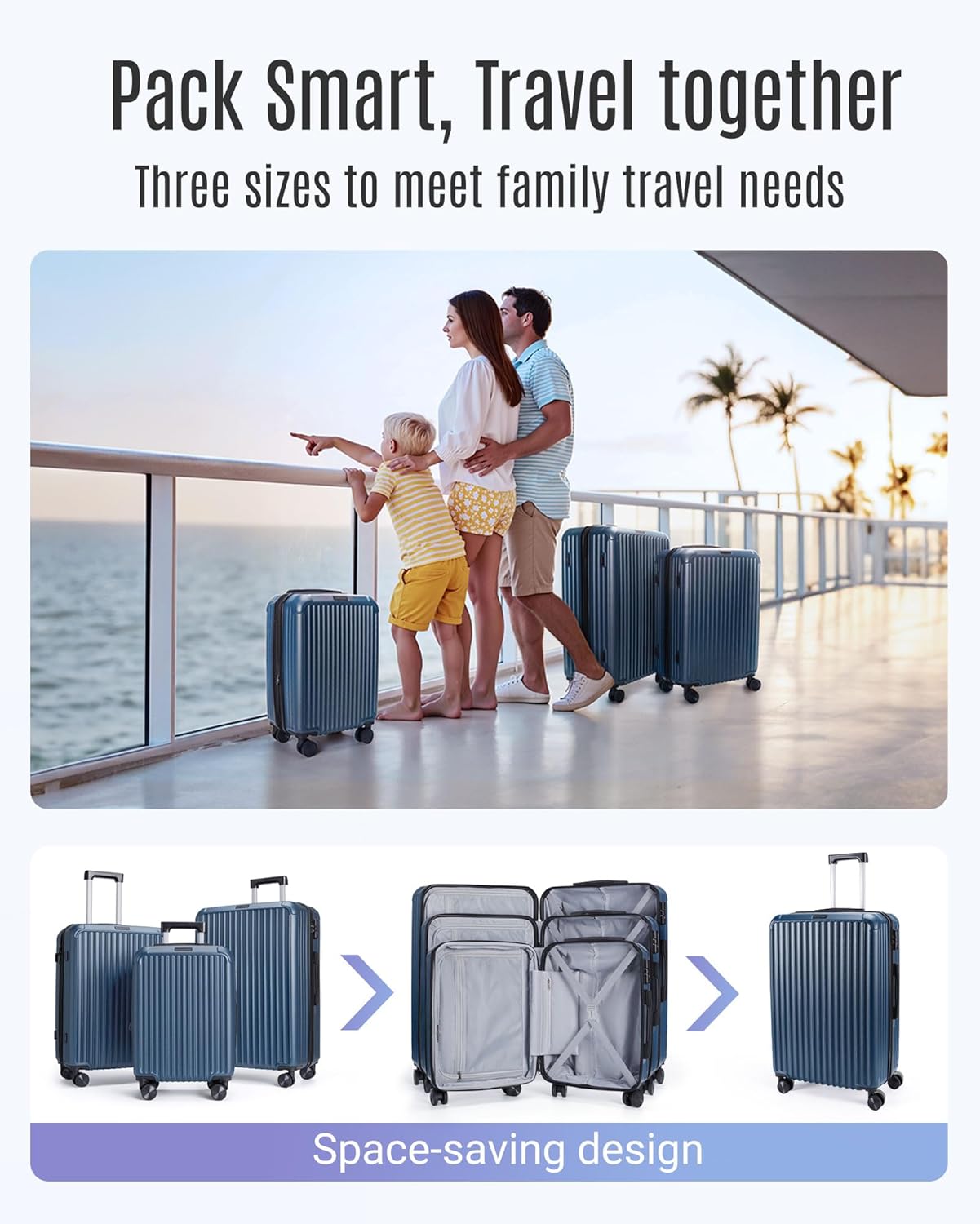 Detalle 2 de LIGHT FLIGHT 3-Piece Luggage Set 28"