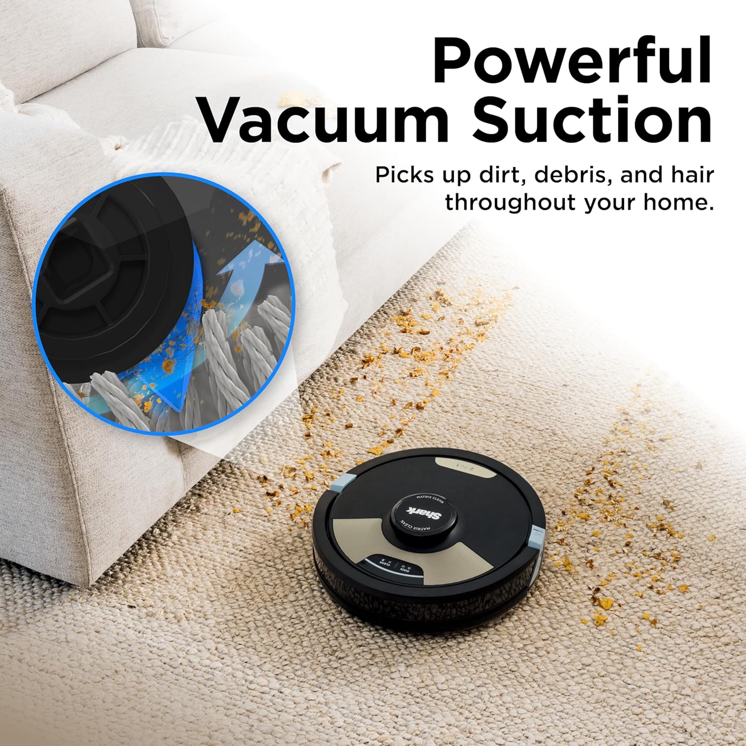 Detalle de Shark Matrix Plus 2in1 Robot Vacuum & Mop with Sonic Mopping, Matrix Clean, and Self-Empty Base (AV2613WA)