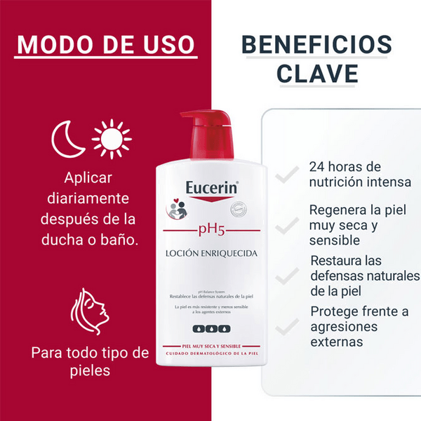 Thumbnail 1 de Eucerin pH5 Loción Hidratante 1000 ml + 400 ml 💧