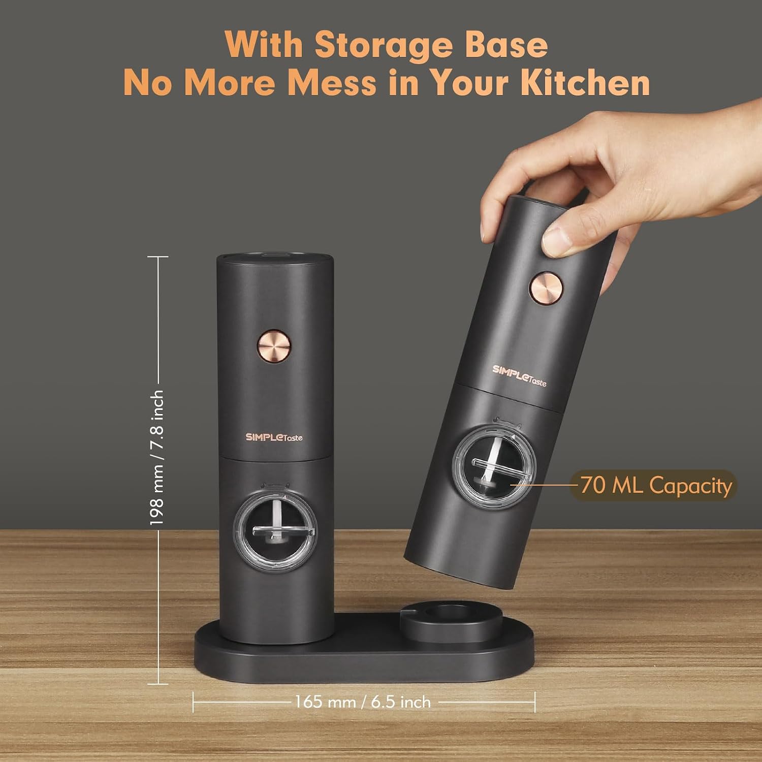 Thumbnail 6 de Salz- und Pfeffer Mühle Elektrische SIMPLETASTE 2er Set