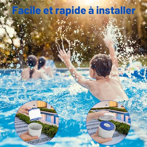 Thumbnail 6 de Sosayet Filtre Spa Type VI – Lot de 6 cartouches compatibles Bestway 58323 et Lay-Z-Spa (Miami, Monaco, Vegas)