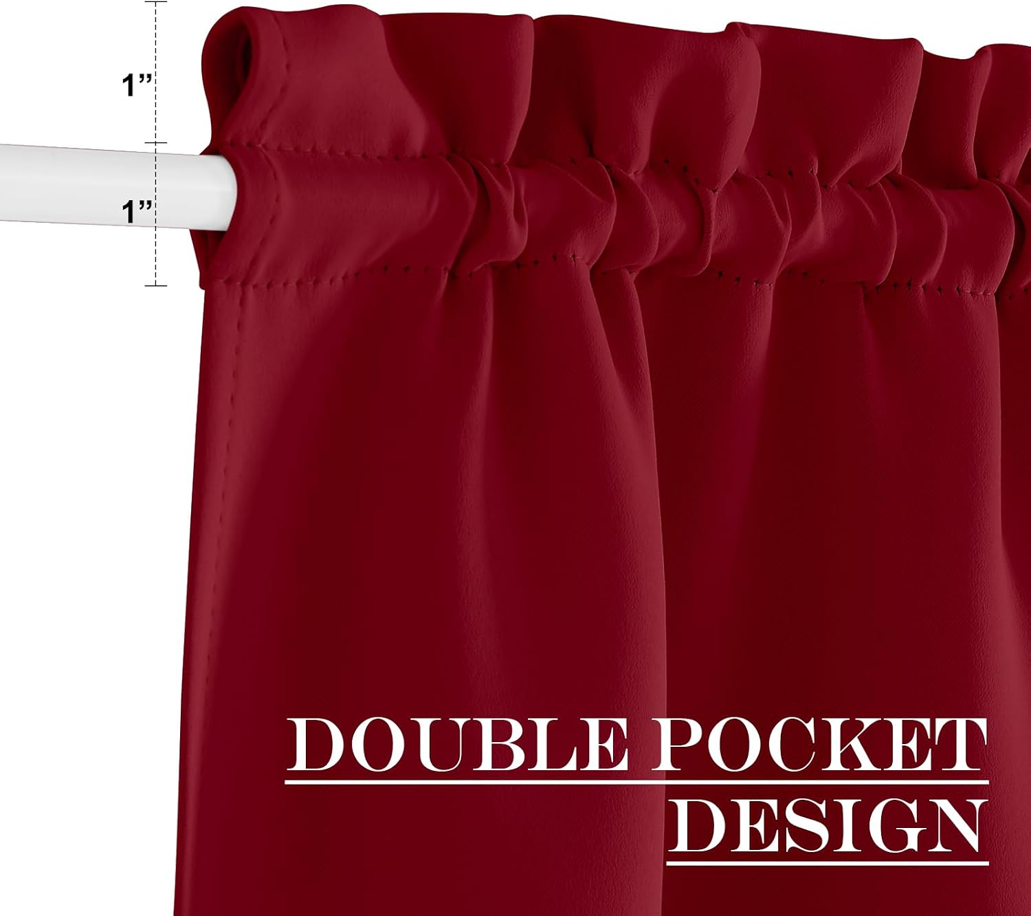 Thumbnail 2 de NICETOWN French Door Curtain, 36 x 50 in