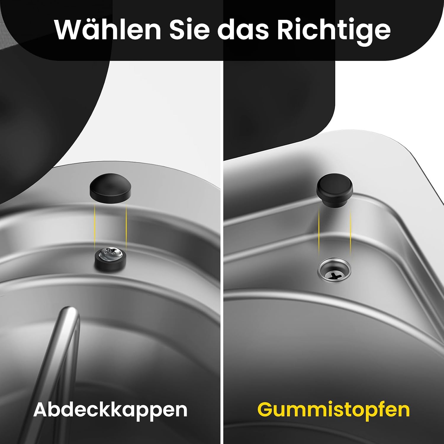 Thumbnail 5 de Siegvoll Gummistopfen-Set für Dometic-Schrauben (8-teilig) – Schutzgummistopfen für Wohnmobil-Kochfelder
