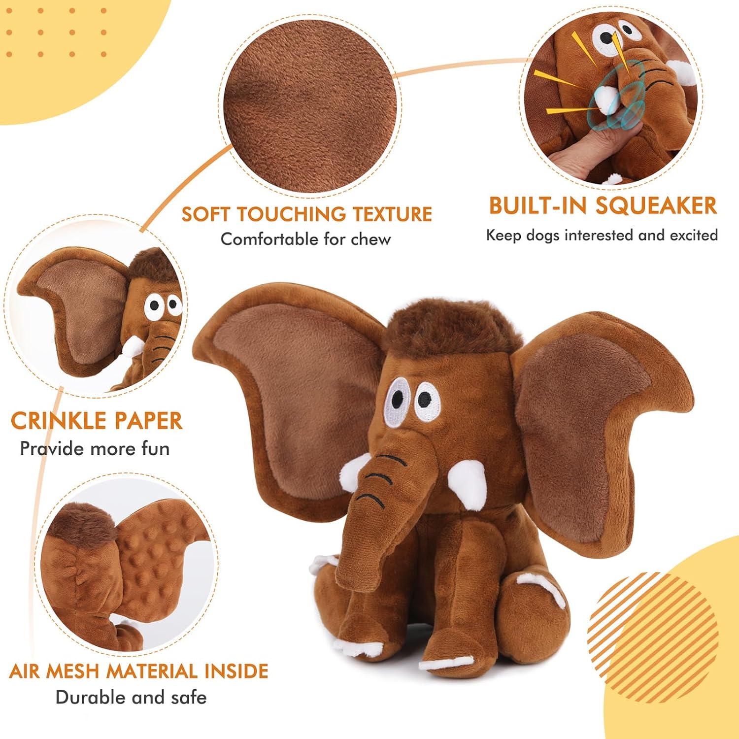 Detalle de Letsmeet Interactive Plush Dog Toy