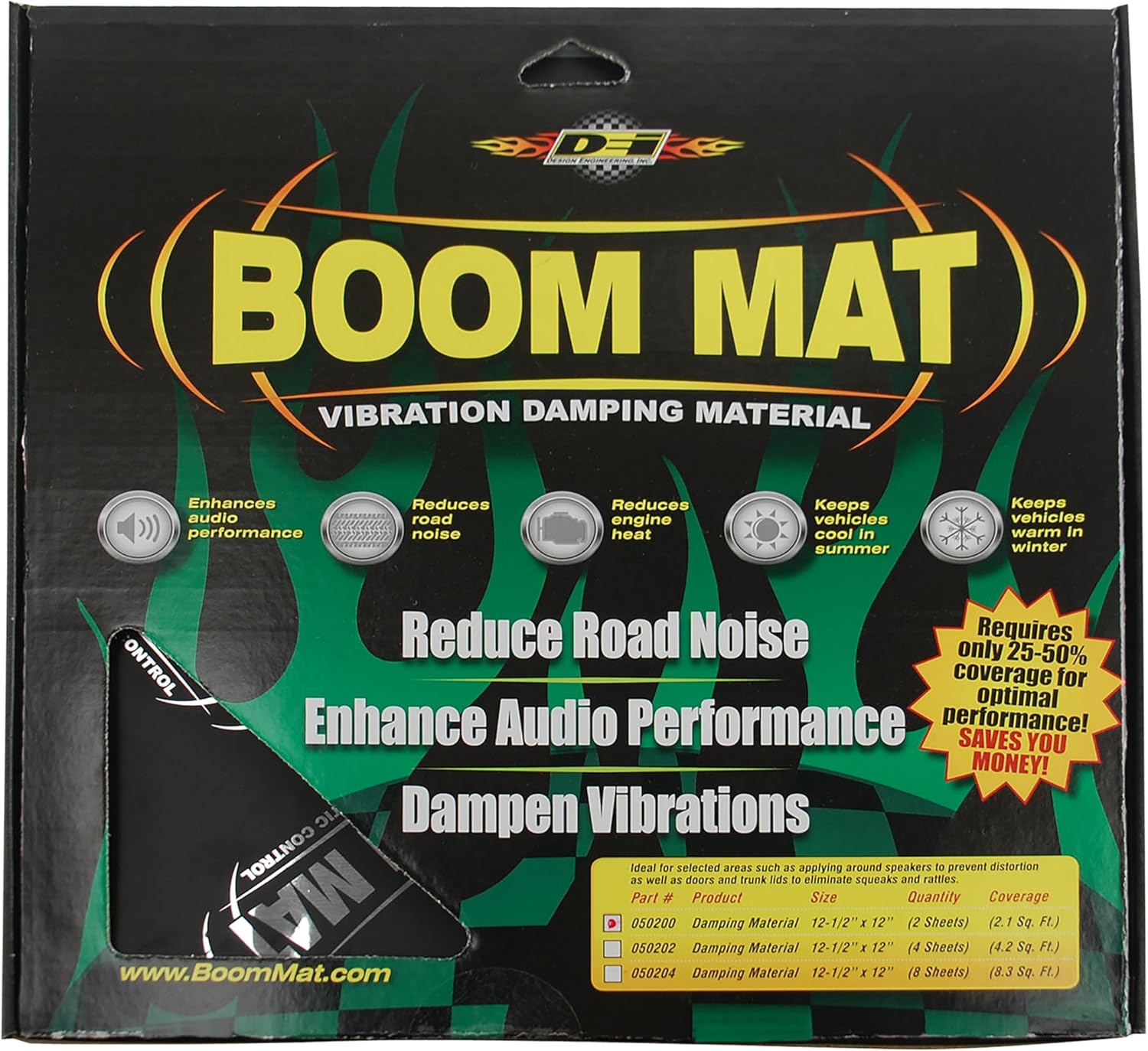 Thumbnail 4 de Design Engineering Boom Mat 12.5" x 24" 2mm sound deadening (Pack of 20)