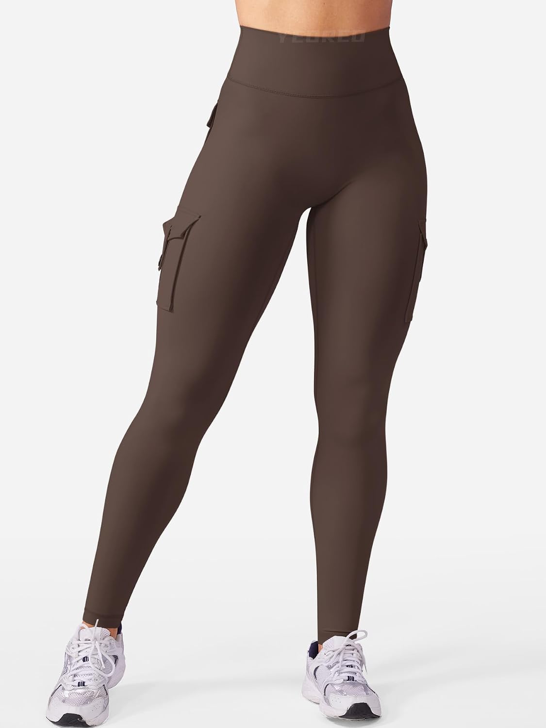 Detalle 2 de YEOREO CoreFlex Cargo Leggings with Hidden Scrunch, Butt-Lifting Design, 25”/28”